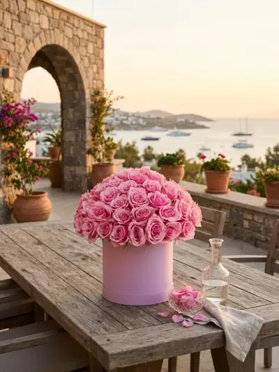 Pembe Küre - Pembe Kutuda Gül Küresi