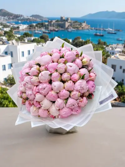 Premium Pembe Mini Gül Buketi